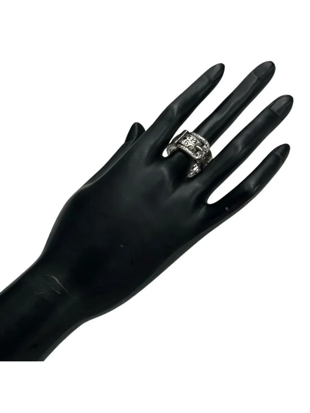 Gucci Garden Arabesque Ring 925 Sterling Silver Accessory